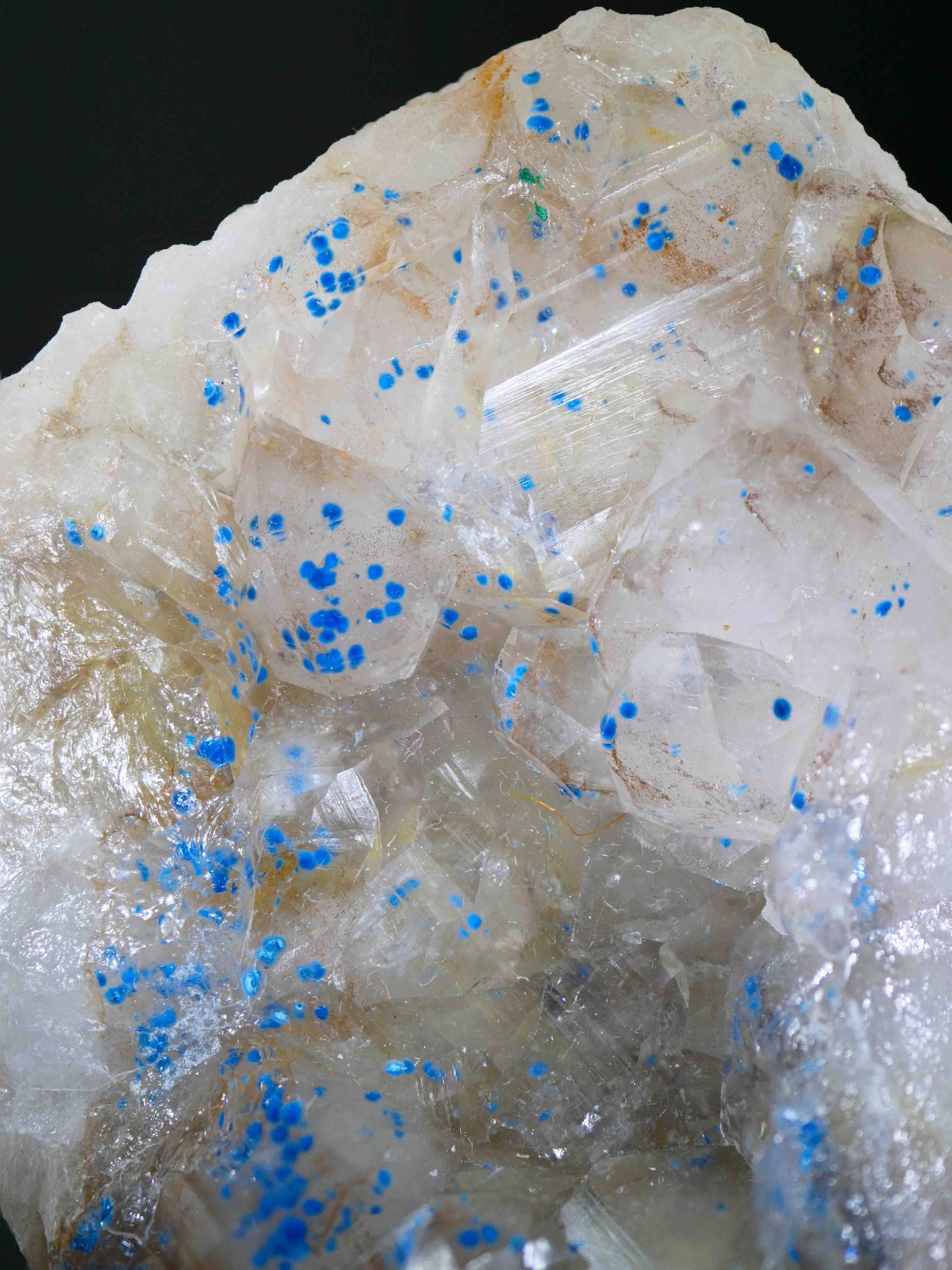 Shattuckite in Quartz, Kunene Region, Namibia