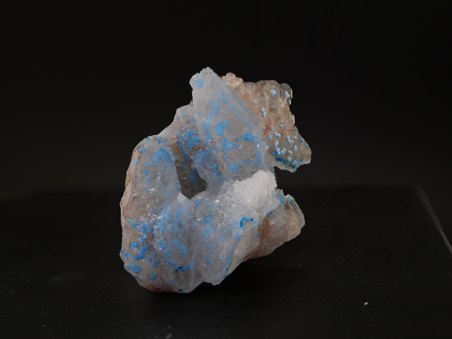 Shattuckite in Quartz, Kunene Region, Namibia