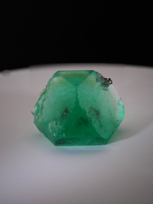 Fluorite and Pyrite, Milpo mine, Atacocha, Pasco Prov., Peru