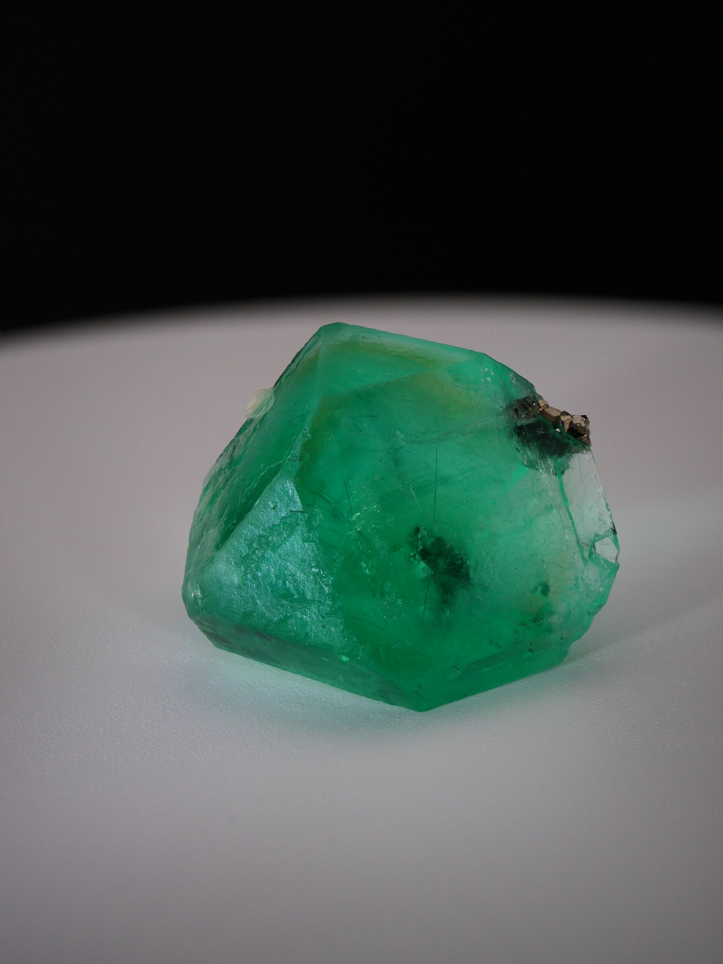 Fluorite and Pyrite, Milpo mine, Atacocha, Pasco Prov., Peru