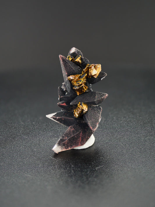 Calcite with Chalcopyrite, Pea Ridge Mine, Washington County, Missouri