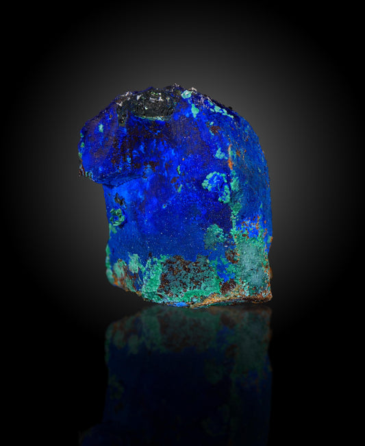 Azurite pseudomorph after Tetrahedrite, La Gardette, Villard-Notre Dame, Grenoble, Isere, Auvergne-Rhone-Alpes, France