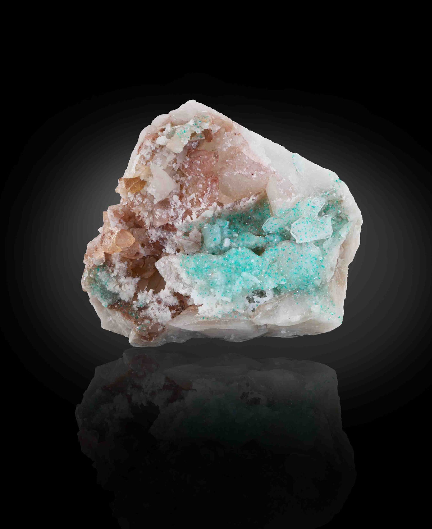 Dioptase in Quartz, Kunene Region, Namibia