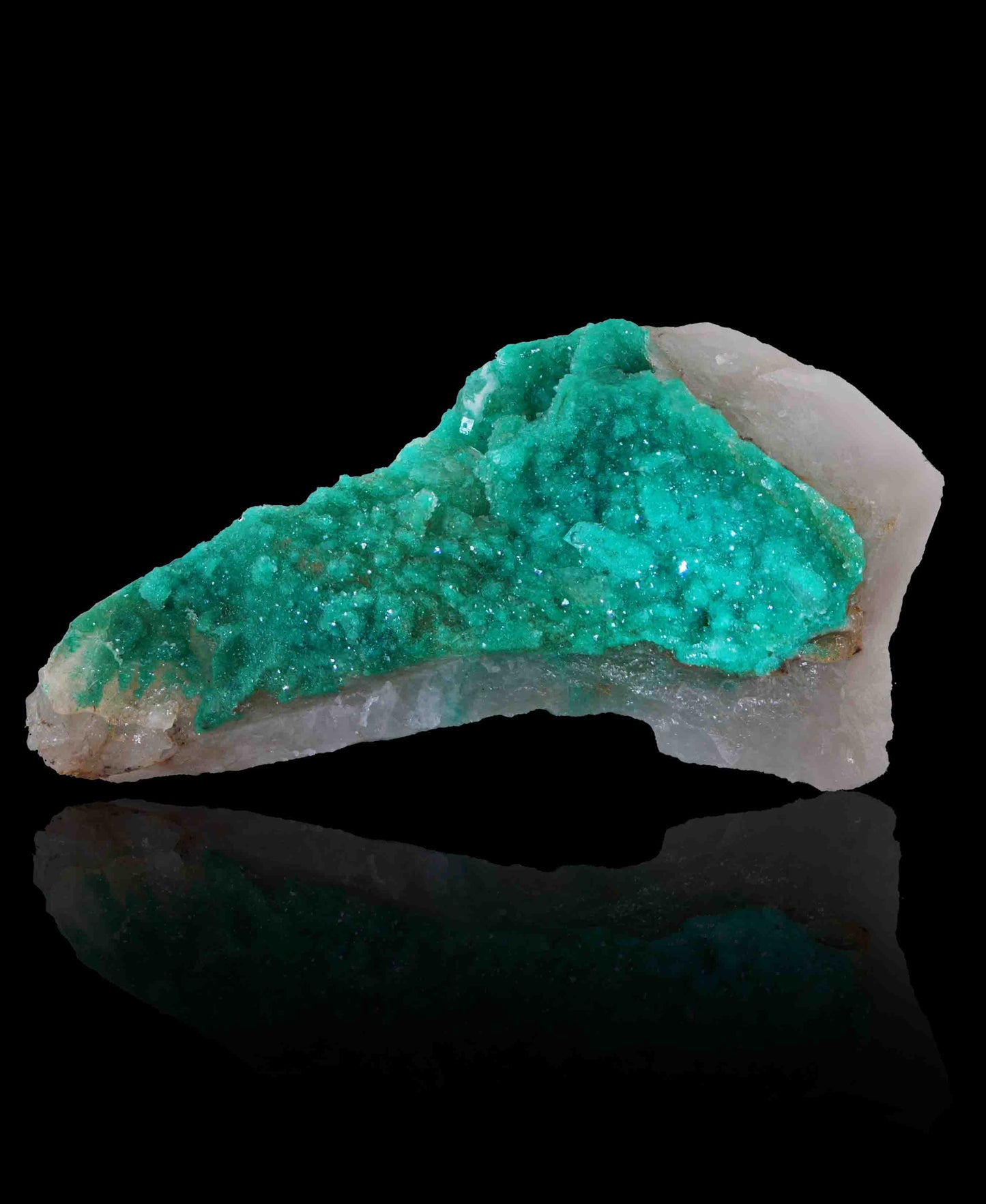 Dioptase in Quartz, Kunene Region, Namibia