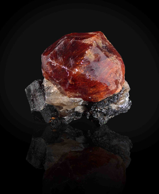 Spessartine on Schorl, Manjaka, Sahatany Valley, Ibity, Madagascar