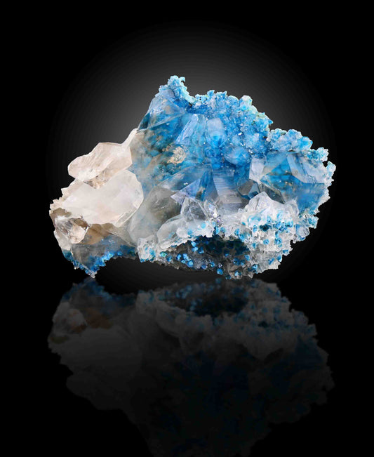 Shattuckite in Quartz, Kunene Region, Namibia