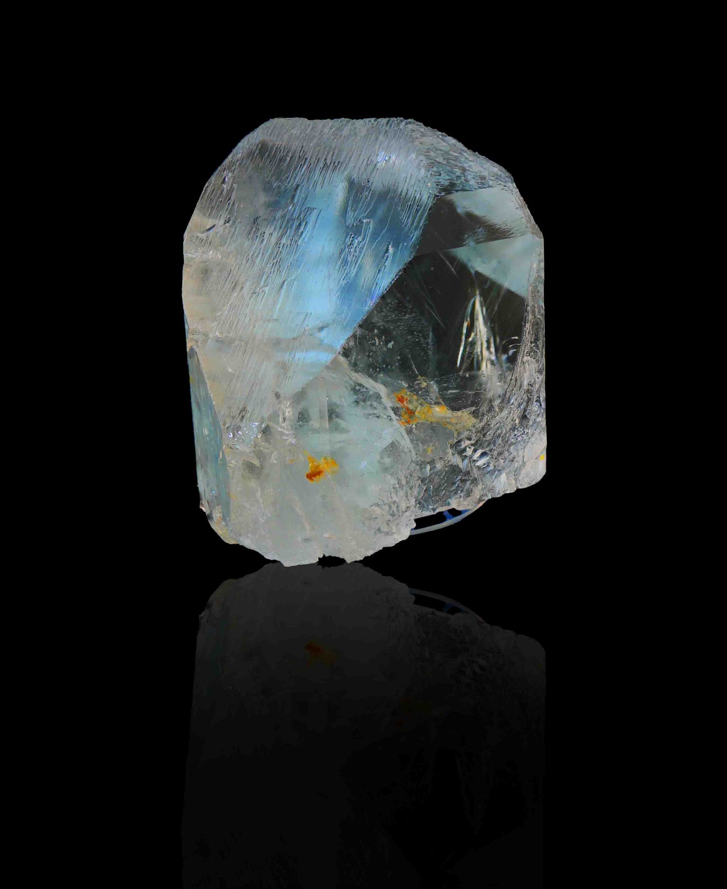 Blue Topaz, Sakangyi Pegmatite, Mogok Township, Pyin-Oo-Lwin District, Mandalay Region, Myanmar