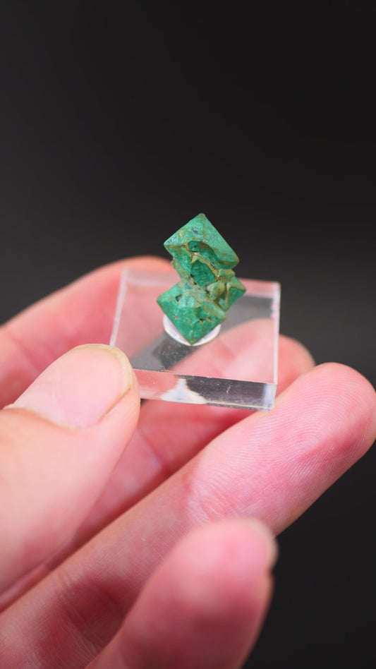 Malachite after Cuprite Pseudormoph, Chessy-les-Mines, Rhone, Rhone-Alpes, France