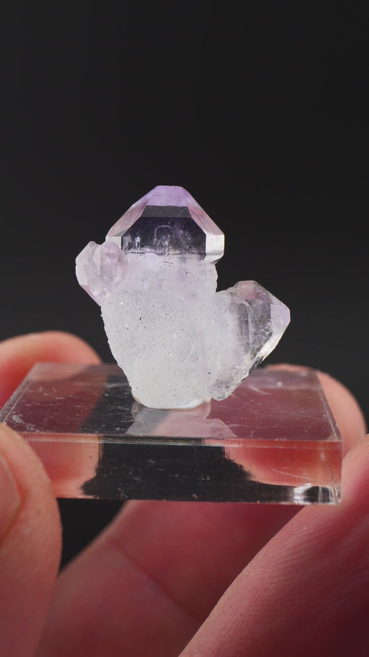 Amethyst Scepter Japan Law Twin, Marovoalavo Mine, Andilamena, Madagascar