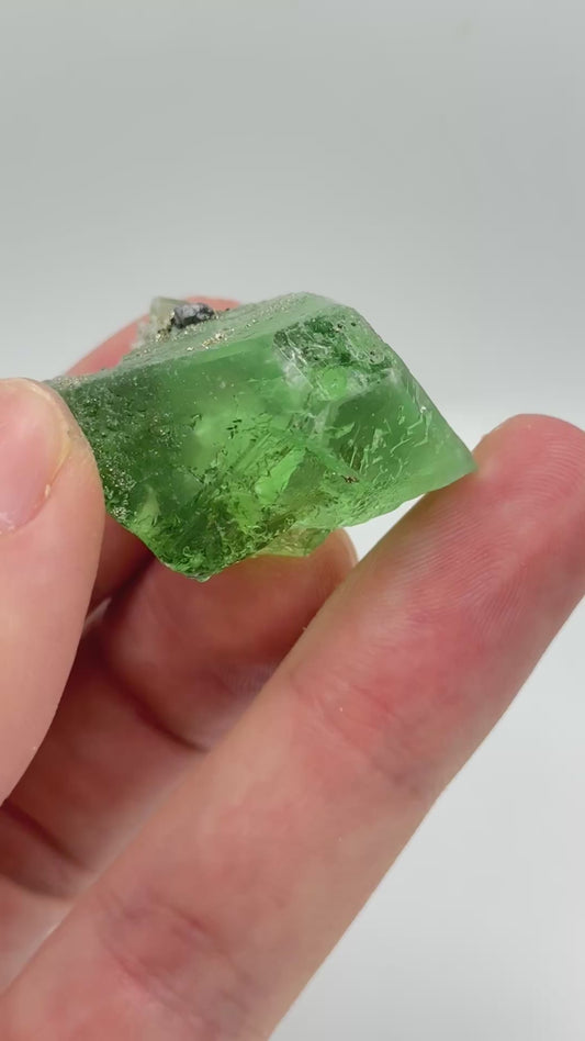 Fluorite, Milpo mine, Atacocha, Pasco Prov., Peru