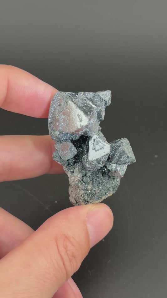Hematite pseudomorph after Magnetite, Payún Matrú Volcano, Agua Escondida Dist., Malargüe Dept., Mendoza Prov., Argentina