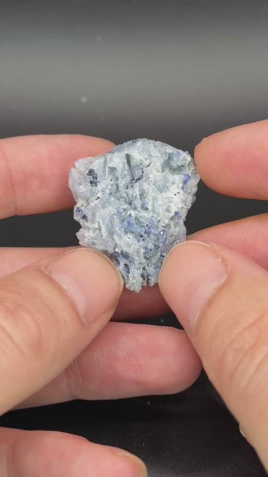 Sapphire on Spinel, Betroka District, Anosy, Madagascar