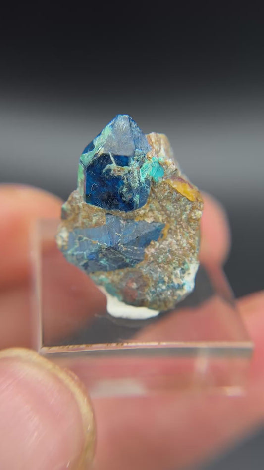Shattuckite pseudomorph after Quartz, Kunene Region, Namibia