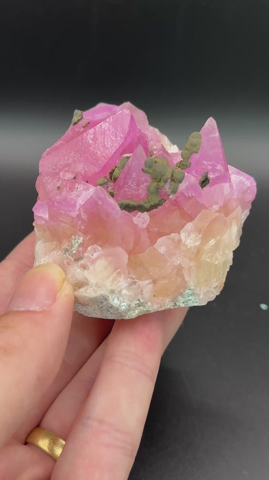 Cobaltoan Calcite, Mashamba West Mine, Kolwezi, Lualaba, DR Congo