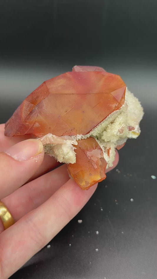 Iron Stain Quartz and Calcite, Kunene Region, Namibia