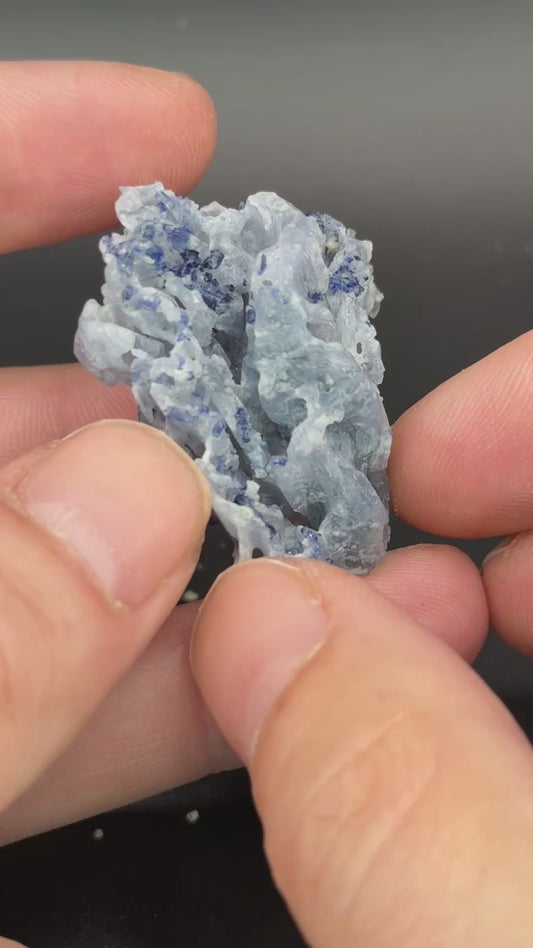Sapphire on Spinel, Betroka District, Anosy, Madagascar