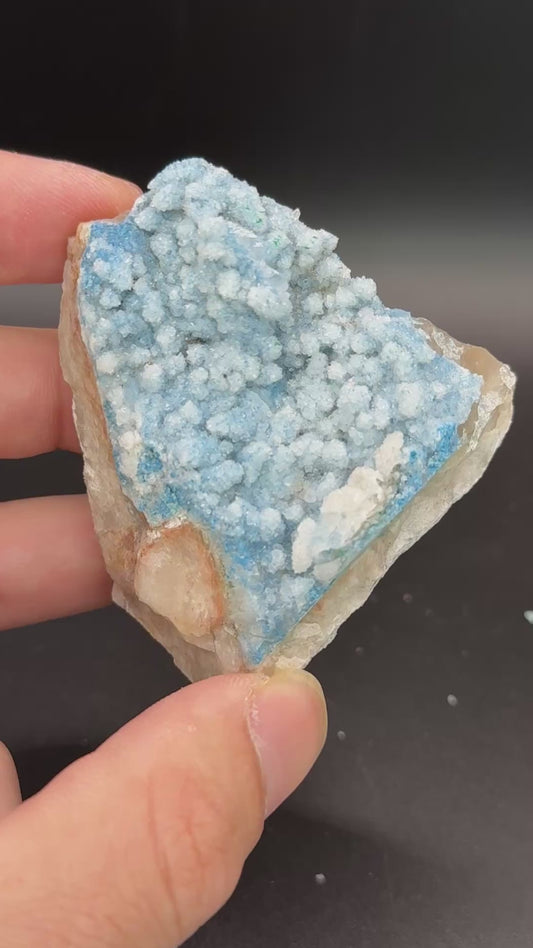 Shattuckite and Quartz, Kunene Region, Namibia
