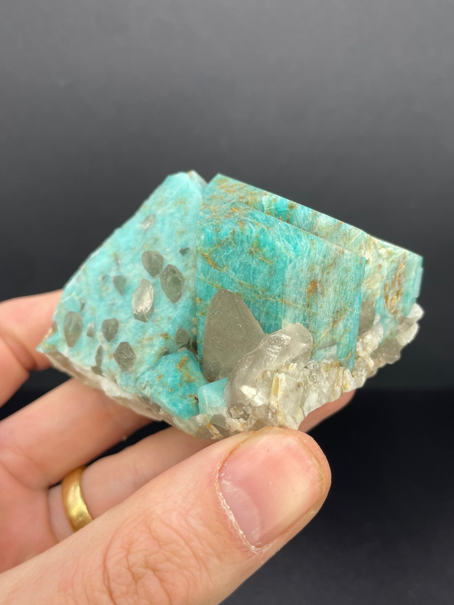 Amazonite with Quartz, Ethiopia