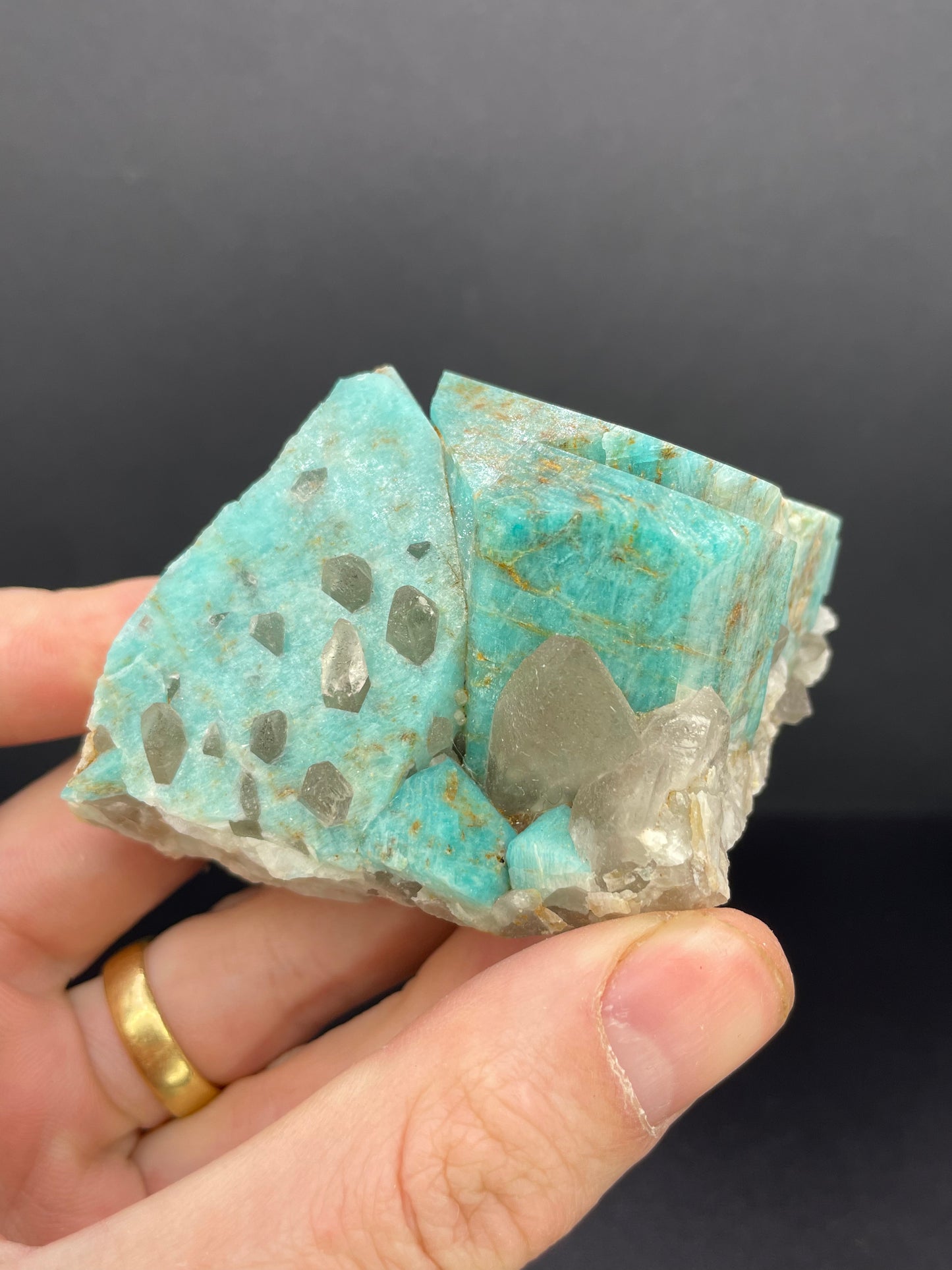 Amazonite with Quartz, Ethiopia